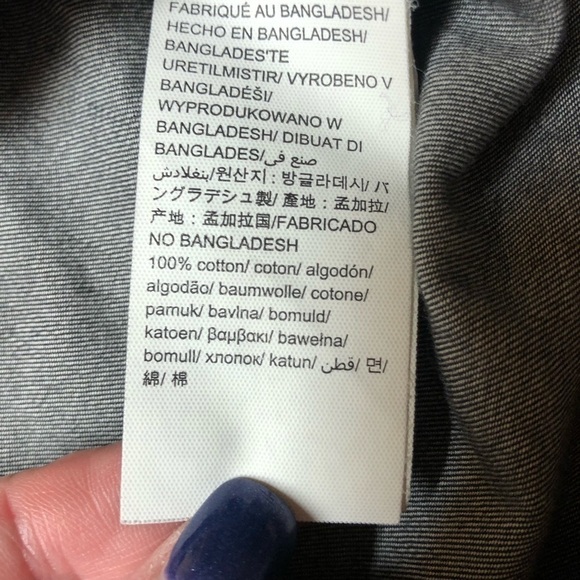 Calvin Klein Faded Black Button Up Shirt Med - Picture 3 of 9